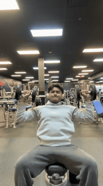 Dumbbell Shoulder Press — form demonstration